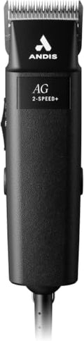 Andis 12845 Ultra-Light 2-Speed Professional-Grade Detachable Blade Clipper, Animal/Dog Grooming, for All Coats & Breeds, AG, Black #10 (Pack of 6) - size: #10 (Pack of 6)