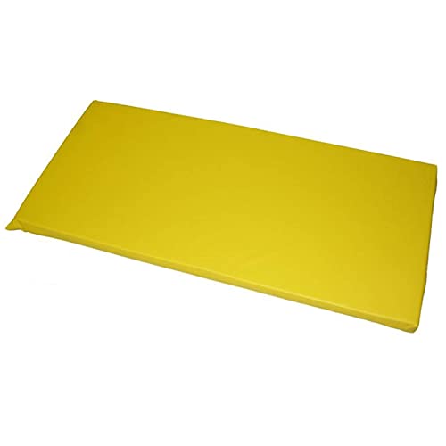 KinderMat, Rainbow Designer Mat, Yellow, 2-Inch Thick Rest Mat