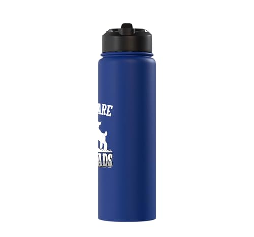 My Kids Are Buttheads Funny Goat Lover Goat Mom Farmer Stainless Steel Insulated Water Bottle - color: Royal Blue