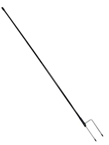 Electric Poultry Netting Replacement Pole – 48" Heavy-Duty Fiberglass Post with Metal Stakes for Electric Fence Kits – Durable, Easy Setup, Compatible with Most Poultry Netting Systems