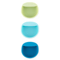 Bumkins Baby Silicone Little Dippers, Attaches to Bowls, Dishes and Plates, Sauce Cup, Holds Condiments, Dip, Puree, Toppings, Baby Led Weaning, Essential Feeding Supplies, for Babies 6 Months Up - color: Blu-Grn 3pk, size: 3-Pack