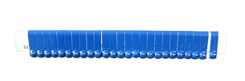 Jiffy Wing Bands Numbered - NOT Stamped Aluminum Chicken Pheasant Poultry Duck Wing Identification Tags (100, Blue) - color: Blue