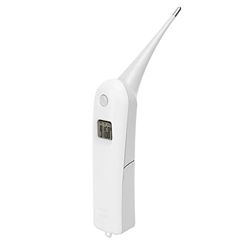 Tiiyee Pet Thermometer, Fast Digital Veterinary Thermometer Electronic | Waterproof Flexible Round Tip, Accurate Temperature Readings for Cats Dogs Horse Cattle Pigs Sheep, Livestock Fever Detection