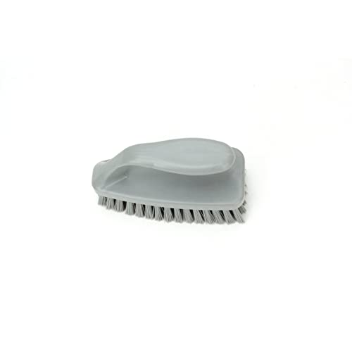 SPARTA Scrub Brush with Iron Shaped Handle and Stiff Bristles, Heavy Duty Scrubber Brush for Kitchen, Bathroom, Shower, Tile, Sink, Carpet and Bakepans, Polypropylene, 6 Inches, Gray - color: Gray, size: 6 Inches (Pack of 1)