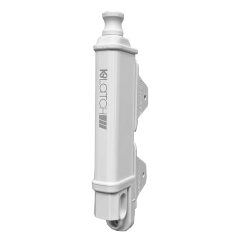 Safetech Hardware 10-inch Magnetic Top Pull Pool Gate Latch - Key Lockable | Pool Gate Safety Latch | Heavy Duty Vertical Self-Locking | Vinyl & Aluminum/Metal Gates, Any Square Post | SL-25H - White - color: White, size: 10" Magnetic Lock