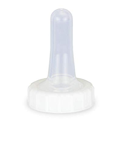 BESS Calf 2qt Nursing Feeding Bottle: Leak-Free, Non-Collapsing, with Clear Screw-on Nipple (2 qt, Screw on), with Bottom Cap