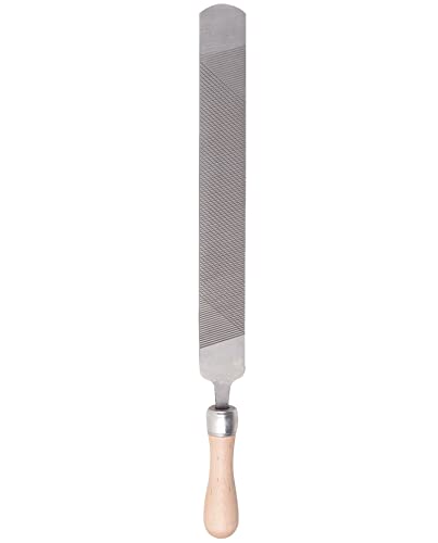 18" Horse Rasp and File, Horse Equine Hoof Rasp, T12 Steel Flat Horseshoe File Rasp Hoof File with Wooden Handle, Suitable for The Repair of Goat Hooves, Horse Hooves, Hooves etc