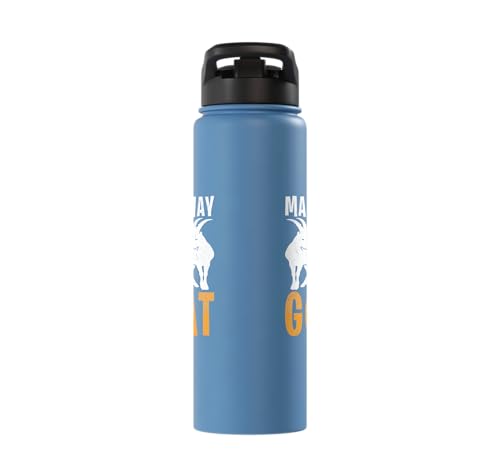 Make Way For The Goat Goats Stainless Steel Insulated Water Bottle - color: Light Blue
