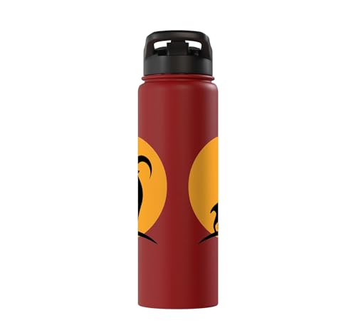 Sunset Wild Goat Capricorn Lover Gift Adult Men Women Kids Stainless Steel Insulated Water Bottle - color: Red