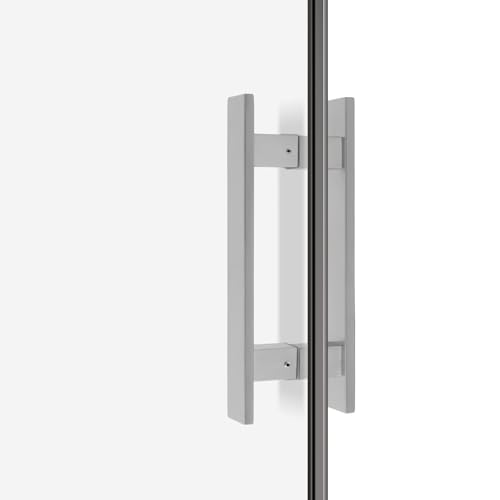 11.8 Inches Long 304 Stainless Steel Door Handle, Brushed Process, Heavy-Duty Commercial Modern Door Pull Handle, for Doors with a Thickness of 12 mm, Silver