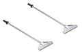 8-Inch Floor Scraper Tool 2 Pack with Razor Blades | Two 8-inch razor blade floor scrapers with telescoping handles and cushioned grips for removing residue, labels and debris - size: Pack of 2