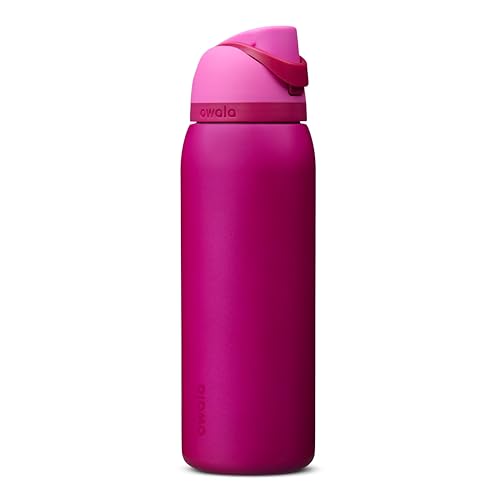 Owala FreeSip Stainless Steel Water Bottle 40 oz Read My Lips - color: Read My Lips, size: 40 Ounces