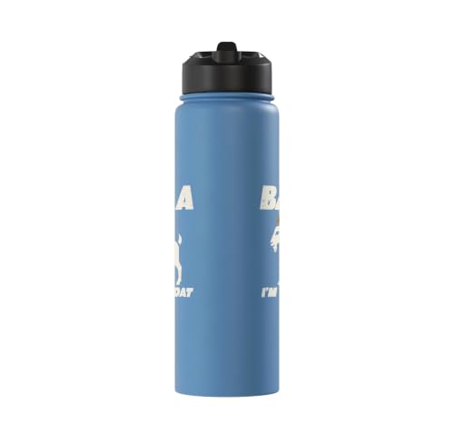 Halloween Baaa Im The Goat Funny Costume Men Women Kids Stainless Steel Insulated Water Bottle - color: Light Blue