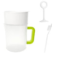 1.6 Quart Food Strainer Press Filter Bag Replacement, Juicer Pitcher with Built-in Drainer for Juicing Use After, Yogurt, Nut Milk, Soy Milk, Pulp Dairy Maker (1 Set, 5 Parts)