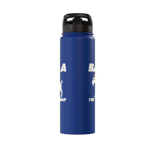 Halloween Baaa Im The Goat Funny Costume Men Women Kids Stainless Steel Insulated Water Bottle - color: Royal Blue
