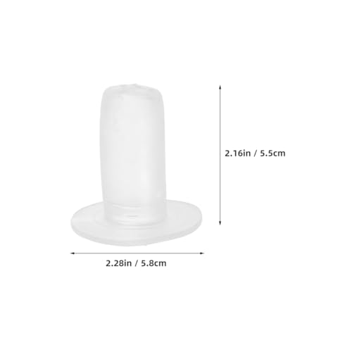 Kisangel 5 Pack Calf Bottle Nipples Soft Silicone Goat Nursing Nipple Leakproof Pet Feeding Nipple for Young Animals Replaceable Teat for Milk Feeding Supplies