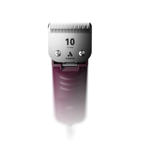 Andis Professional UltraEdge Super 2-Speed Detachable Blade Dog/Pet Clipper, Rotary Motor with Shatter-Proof Housing, Runs Calm & Silent, 14-feet Cord, for All Dog Coats & Breeds, 120 Volts, Burgundy | Rotary Motor with Shatter-Proof Housing, Runs Calm &