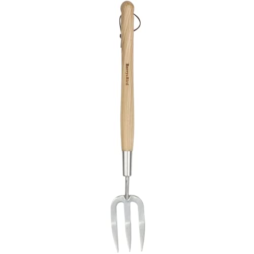 Berry&Bird Garden Hand Fork, 22.6 In Long Handle Stainless Steel Weed Fork - size: Hand Fork