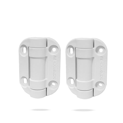 Safetech Hardware TopKlik Self Closing Gate Hinges | Self-Aligning Heavy Duty Spring Hinge | Adjustable Tension | Pool Safety Hinges | Any Square Post, Aluminum Gates | Swing Close 90lb SHG-90L White - color: White, size: TOPKLIK
