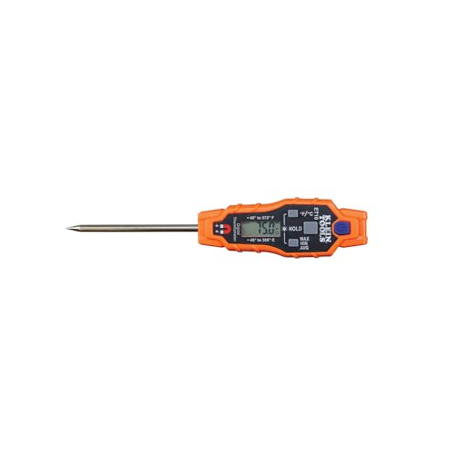 Klein Tools ET10 Magnetic Digital Pocket Thermometer, HVAC Instant Read Thermometer with Backlit Display, Wide Measurement Range, Fahrenheit and Celsius - style: Magnetic Digital