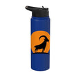 Sunset Wild Goat Capricorn Lover Gift Adult Men Women Kids Stainless Steel Insulated Water Bottle - color: Royal Blue