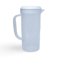 1 Quart Plastic Measuring Pitcher with Simple Lid, BPA Free, Shatterproof Beverage Jug for Iced Tea, Lemonade, Juices, Milk – Leak-Proof, Dishwasher Safe, Fridge Friendly | White - color: White, 1qt Pitcher w/ Lid