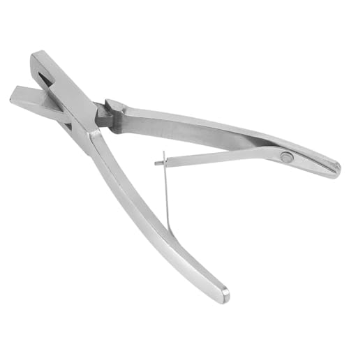 Pig Ear Tag Pliers, Stainless Steel Animal Identify Tool for Pig Equipment Farm Animals Stainless Steel Pig Ear Tag Plier(V shape)