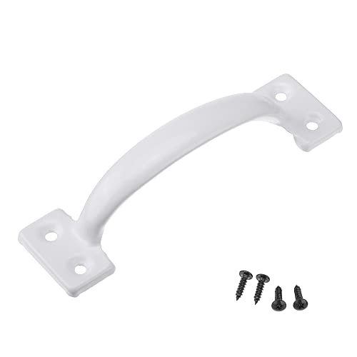V171 6-1/2" Gate Handle, Screen Door Handle in White- 2 Pack - size: 2 Pack White