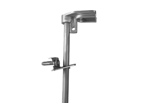 Heavy Duty Chain Link Drop Rod for Double Gates - Pull Style Fence Gate Latch Fits 1-3/8" Metal Frame - Secure Drop Bolt Ground Latch for Chain Link Gates,Pack of 1