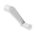 Brixwell Crank Handle White Aluminum 3/8 Inch Spline, 2-11/16 Inch Length, 1-1/2 Inch Height, 9/16 Inch Knob Diameter, Durable Window Hardware Replacement for Smooth Operation and Secure Connection