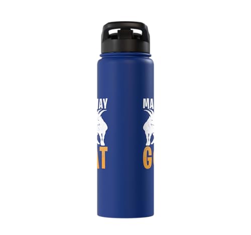 Make Way For The Goat Goats Stainless Steel Insulated Water Bottle - color: Royal Blue