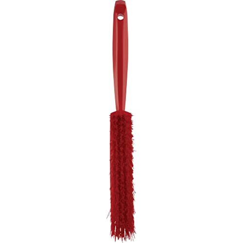 Vikan 45894 Bench Cleaning Brush, Polypropylene/Polyester Medium Bristle Dustpan Brush & Sweeper, 14 Inch, Red - color: Red, size: 4589