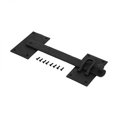 Fence Gate Latch Lock Black Wrought Iron Gate Latch 12 Inch | Renovator's Supply - color: 12-inch Latch, size: Pack of 1