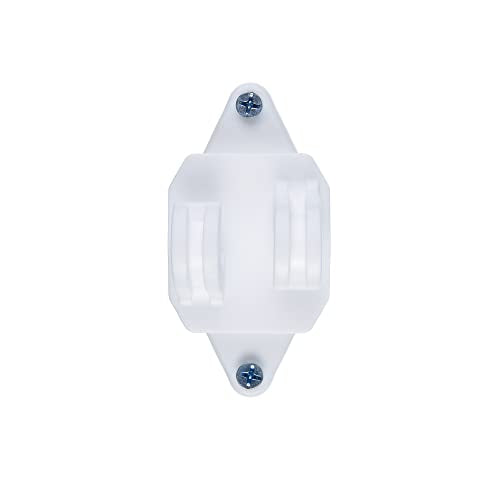 50 Pack Electric Fence Wood Post Claw Insulators, White | Nail on Insulator, Hi-Tensile, Heavy-Duty Fencing Wire Polywire