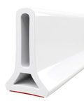 59Inch Collapsible Shower Threshold Water Dam 2" High Shower Barrier Water Stopper 2" Tall Shower Water Guard To Keep Water In Shower Dry And Wet Separation Bathroom Wheelchair Accessible - color: White, style: 59inch