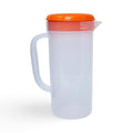 1 Quart Plastic Measuring Pitcher with Simple Lid, BPA Free, Shatterproof Beverage Jug for Iced Tea, Lemonade, Juices, Milk – Leak-Proof, Dishwasher Safe, Fridge Friendly | Orange - color: Orange, 1qt Pitcher w/ Lid