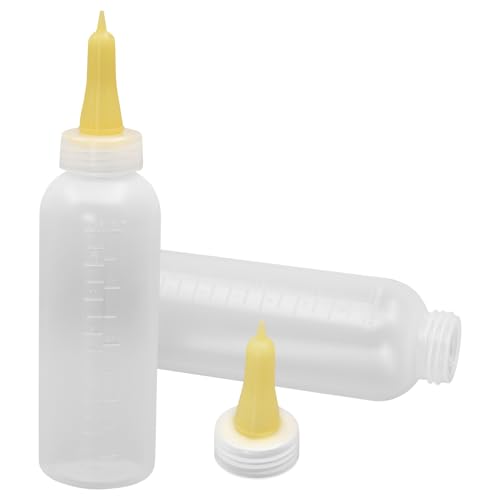 Lamb&Goat Feeding Bottle 2Pcs 500ml Lamb Nipple and Bottle Reusable Small Animal Care Milk Bottle for Farm Supplies