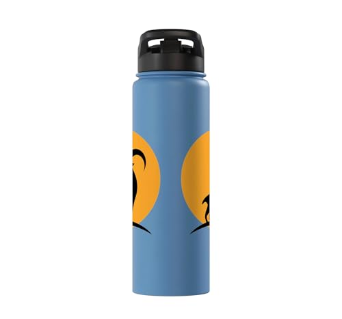 Sunset Wild Goat Capricorn Lover Gift Adult Men Women Kids Stainless Steel Insulated Water Bottle - color: Light Blue
