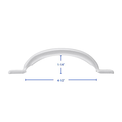 V171 6-1/2" Gate Handle, Screen Door Handle in White - size: 1 Pack White