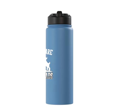 My Kids Are Buttheads Funny Goat Lover Goat Mom Farmer Stainless Steel Insulated Water Bottle - color: Light Blue