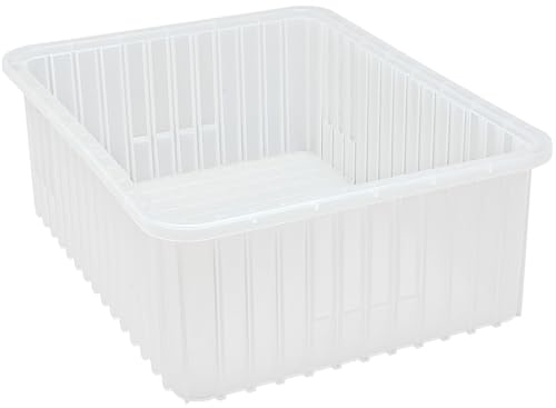 Hudson Exchange 22.5 x 17.5 x 8" Customizable Divider Grid Box Container Tote, Clear - color: Clear, size: 1 Pack