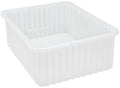 Hudson Exchange 22.5 x 17.5 x 8" (3 Pack) Customizable Divider Grid Box Container Tote, Clear - color: Clear, size: 3 Pack