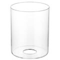 Large Clear Cylinder Glass Lamp Shade, Lip-less Light Fixture Cover, Replacement Globe for Desk Lamps, Wall Sconces, Pendant Light