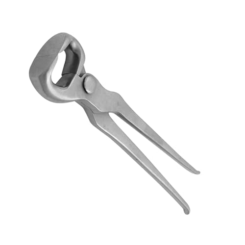 12" Curved Hoof Nipper, Carbon Steel & Chrome Vanadium Farrier Tool for Horses – Durable, Sharp & Rust-Resistant - size: 12"Curved Hoof Nipper