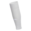 adidas Unisex Metro Soccer Socks or Calf Sleeves (1 Pair) Over-the-Calf | Unisex, 1-Pack, Cushioned Impact Zones, Moisture-Wicking, Calf Compression, Versatile Layering, Game & Practice Ready - color: Team Light Grey/White/Calf Sleeve, size: Large, style: