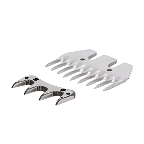 Electric Clipper Blade Sheep Shears Replacement Blades High Carbon Steel 9 Tooth Incisive Wear Wool Comb Cutter Blade for Sheep Shearing and Wool Cutting