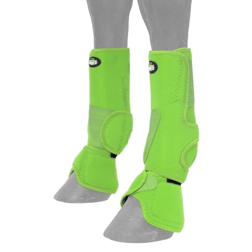 Tough1 Combo Boots - color: Neon Green, size: Medium