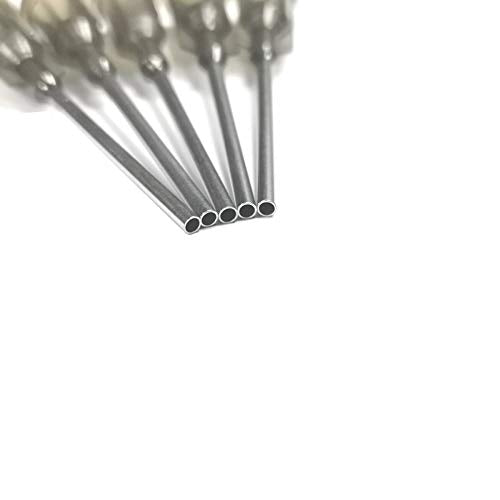16 Gauge 1.5in Blunt Tip Dispensing Syringe Needle, Gray 20 PCS | Industrial Precision Applicator, Luer Lock, Glue and Liquid Transfer Tools, Compatible with All Kinds of Syringes - size: 16Ga x 1.5＂