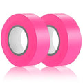 2 Pack Pink Flagging Tape, Non-Adhesive, 1"*294ft | Plastic Ribbon Neon Marking Roll, Marking Tape for Tree Marking, Hunting, Boundaries and Hazardous Areas,Trail Marking - color: Pink-2pcs