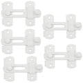 szhdxsy 5 Pcs Stainless Steel Gate Latches Flip Latch Safety Door Bolt Latch Lock,Barn Door Latches，White